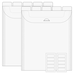 The Organized Option - 8.5X11 Flip Flap Pocket 10/PKG