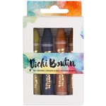 Vicki Boutin - Mixed Media Oil Pastel Art Crayon Set 3 Neutral