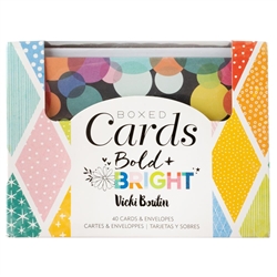 Vicki Boutin -  Bold & Bright A2 Cards W/Envelopes 40/Box