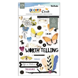 Vicki Boutin - Discover & Create Sticker Book W/ Gold Foil 8/Sheets