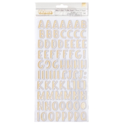 Vicki Boutin -   Where To Next Alpha Thickers Stickers w/Gold Foil