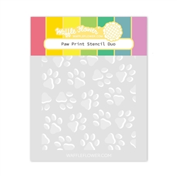 Waffle Flower - Stencil Duo Paw Print