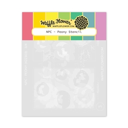 Waffle Flower -  Nesting Postage Collage Peony Stencil