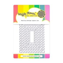 Waffle Flower - Nesting Postage Layers Die Set