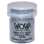 Wow! Embossing Powder Metallic Silver Sparkle 15 ml