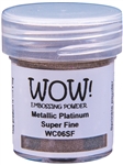 Wow! Embossing Powder Metallic Platinum Super-Fine 15 ml