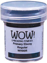 Wow! Embossing Powder Primary Ebony - Regular 15 ml