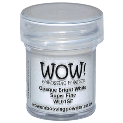 Wow! Embossing Powder Opaque Bright White Super Fine 15 ml