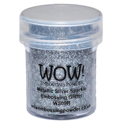 Wow! Embossing Metallic Silver Sparkle Glitter 15 ml