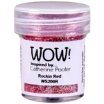 Wow! Embossing Powder Glitter Rockin Red 15 ml