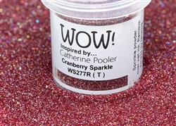 Wow! Special Color Embossing Powder, Regular - Cranberry Sparkle 15 mL