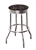 Bar Stool 29" Tall Chrome Finish Retro Style Backless Stool Featuring The Beatles Colorful Fabric Covered Swivel Seat Cushion