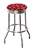 Bar Stool 24" or 29" Tall Featuring a Badgers Football Team Logo Fabric Covered Swivel Seat Cushion