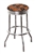 Bar Stool 24" or 29" Tall Featuring a Longhorns Football Team Logo Fabric Covered Swivel Seat Cushion