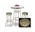 barstools chrome table black white round bar stools stool swivels foot rest ring cushion seat cave man chair chairs diner metal dining finish pad padded pub pubstools restaurant