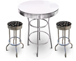 barstools chrome table black white round bar stools stool swivels foot rest ring cushion seat cave man chair chairs diner metal dining finish pad padded pub pubstools restaurant