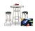 barstools chrome table black white round bar stools stool swivels foot rest ring cushion seat cave man chair chairs diner metal dining finish pad padded pub pubstools restaurant