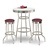 barstools chrome table black white round bar stools stool swivels foot rest ring cushion seat cave man chair chairs diner metal dining finish pad padded pub pubstools restaurant