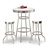 barstools chrome table black white round bar stools stool swivels foot rest ring cushion seat cave man chair chairs diner metal dining finish pad padded pub pubstools restaurant