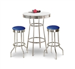 barstools chrome table black white round bar stools stool swivels foot rest ring cushion seat cave man chair chairs diner metal dining finish pad padded pub pubstools restaurant