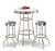barstools chrome table black white round bar stools stool swivels foot rest ring cushion seat cave man chair chairs diner metal dining finish pad padded pub pubstools restaurant
