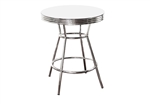 barstools chrome table black white round bar stools stool swivels foot rest ring cushion seat cave man chair chairs diner metal dining finish pad padded pub pubstools restaurant