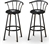 barstools black backrest back rest bar stools stool swivels foot rest ring cushion seat cave man chair chairs diner metal dining finish pad padded pub pubstools restaurant