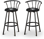 barstools black backrest back rest bar stools stool swivels foot rest ring cushion seat cave man chair chairs diner metal dining finish pad padded pub pubstools restaurant