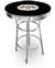 New Vintage Gasoline Themed 42" Tall Chrome Metal Bar Table with Black Table Top Featuring Fat Boys Gasoline Logo Theme!