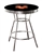 Replacement Black Bar Table Featuring the New York Mets MLB Team Logo Decal with Glass Option