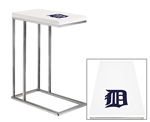 Accent End Side Table/TV Tray with a Chrome Metal Frame Featuring Your Choice of an MLB Team Logo Decal
