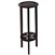 Dark Cappuccino / Espresso Plant Stand Accent Table with the Dallas Cowboys Team Logo