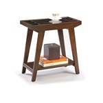 Chairside Table in an Espresso / Cappuccino Finish with Draw Table Living Room wood wooden accent table apartment accent table wood wooden furniture  living room end table side table traditional modern bedroom living room furniture nightstand accent table