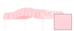 Full Size Solid Bubblegum Light Pink Canopy Fabric Top for an Existing Canopy Bed Frame