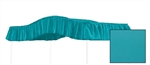 Start a new tradition or carry on an old one with this special, custom made, full size, solid turquoise canopy.  Dimensions are approximately 44" wide x 89" long with a 10" drop on the ruffle.