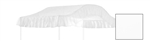 Canopy Bed Drape Fabric Top - Queen Size White - Perfect For Your Existing Canopy Bed Frame