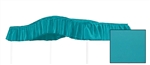 Start a new tradition or carry on an old one with this special, custom made, solid turquoise, twin size canopy.  Dimensions are approximately 44" wide x 89" long with a 10" drop on the ruffle.