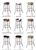 1 – 24” Chrome Metal Bar Stool with a Swivel Seat Featuring Your Choice of an Authentic Cowhide Seat Cushion