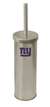 New Brushed Aluminum Finish Toilet Brush and Holder featuring New York Giants NFL Team Logo