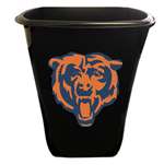 New Black Finish Trash Can Waste Basket featuring Chicago Bears NFL Team Logo