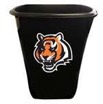 New Black Finish Trash Can Waste Basket featuring Cincinatti Bengals Tiger NFL Team Logo