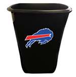 New Black Finish Trash Can Waste Basket featuring Buffalo Bills NFL Team Logo