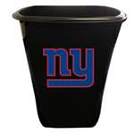 New Black Finish Trash Can Waste Basket featuring New York Giants NFL Team Logo