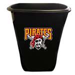 New Black Finish Trash Can Waste Basket featuring Pittsburgh Pirates MLB Team Logo