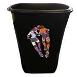 New Black Finish Trash Can Waste Basket featuring Roller Derby Girls Logo