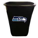 New Black Finish Trash Can Waste Basket featuring Seattle Seahawks NFL Team Logo