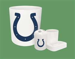 New 4 Piece Bathroom Accessories Set in White featuring Indianapolis Colts NFL Team Logo