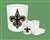 New 4 Piece Bathroom Accessories Set in White featuring New Orleans Saints NFL Team Logo