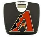 Black Finish Digital Scale Round Toilet Seat w/Arizona Diamondbacks MLB Logo