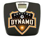 Black Finish Digital Scale Round Toilet Seat w/Houston Dynamo MLS Logo